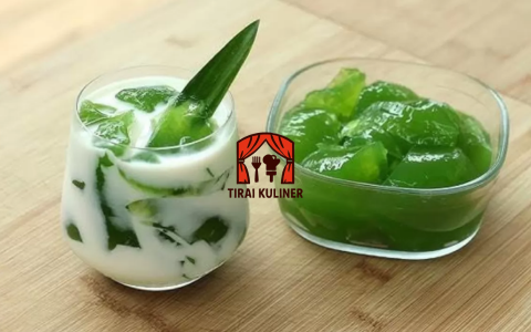 Resep Es Jeli Hijau Bayam Segar ala TIRAI KULINER